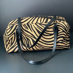 Kate Spade Tiger Print Canvas Handbag